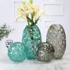 golden edge glass vase