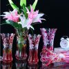 Colorful glass vase