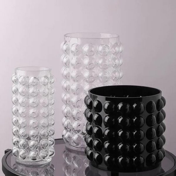 bubble glass vase