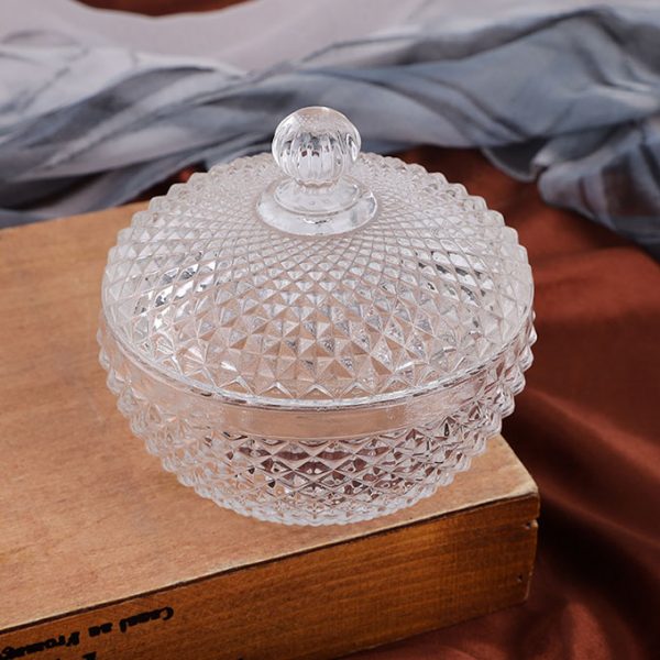 clear glass jar with lid