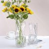 clear glass vase