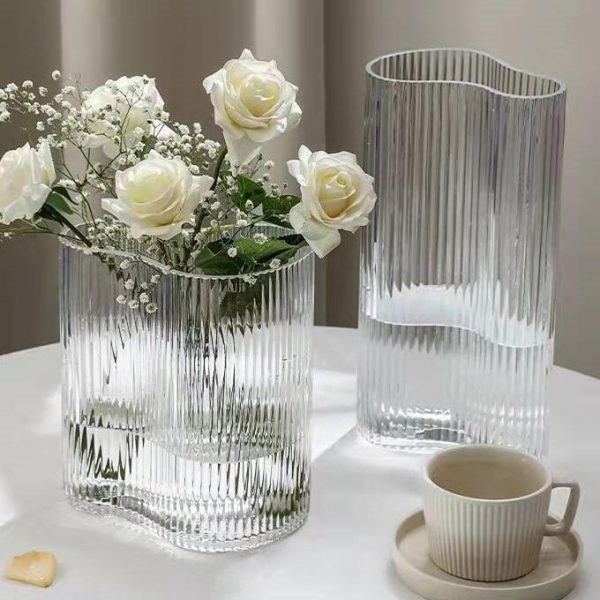 foot glass vase