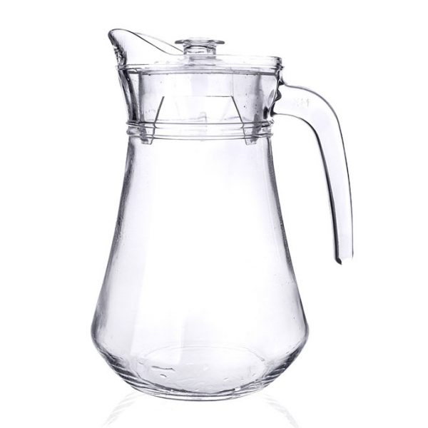 glass pitcher with lid