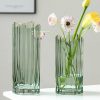 green glass vase