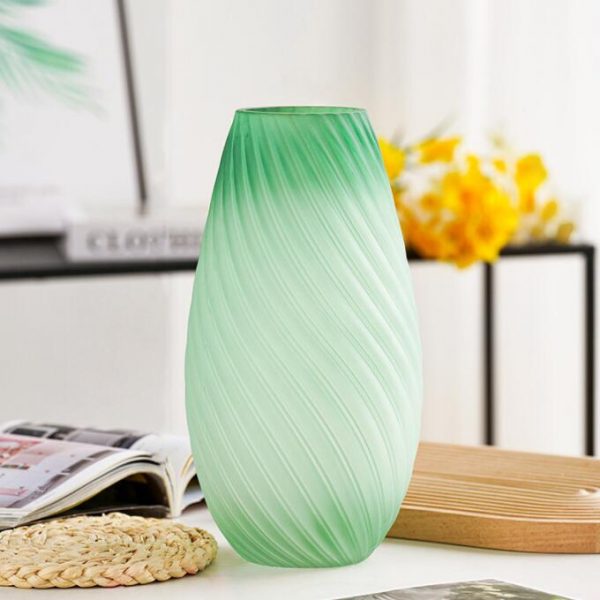 tall glass vase